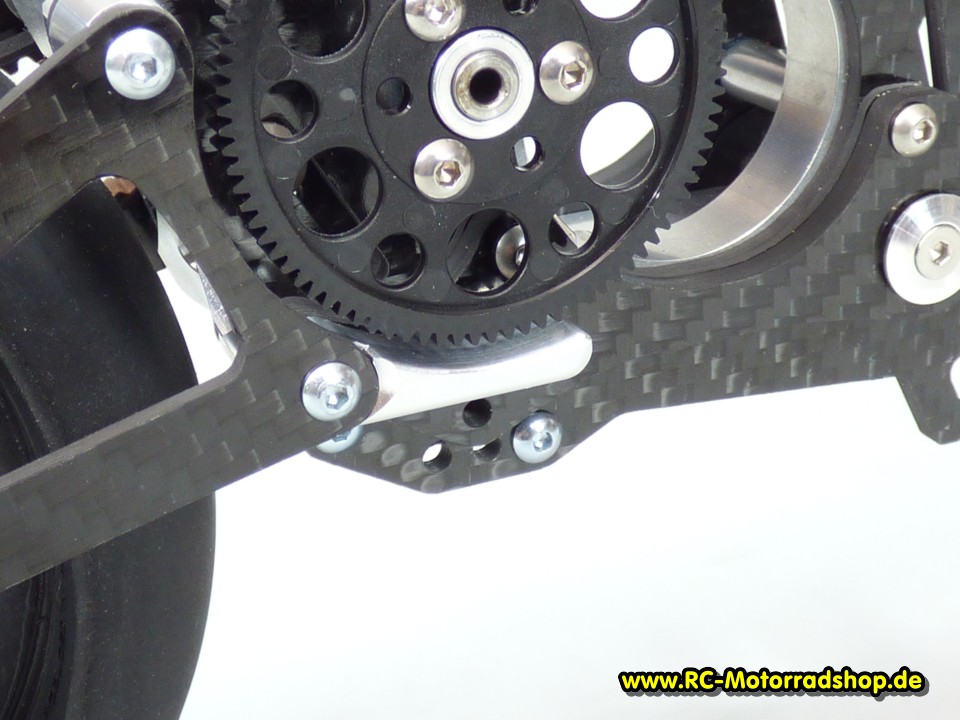 54030250: Alu-Set Versteifung Chassis inkl. Zahnradschutz JABBER One / LS One 54030250